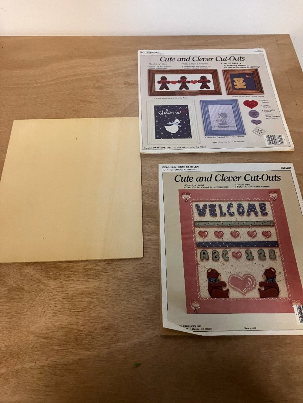 Cute and Clever Cut-Outs Die Cut Wood to Paint Bear Welcome tiny treasures